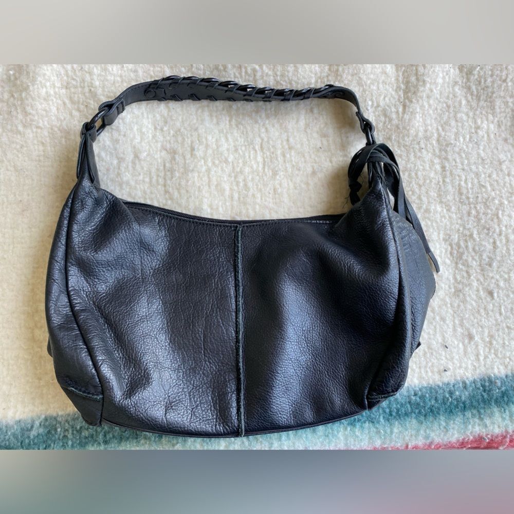 Black Kenneth Cole Handbag with Chain Details